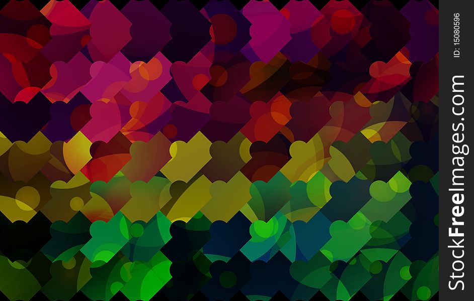 Abstract background from colored shapes