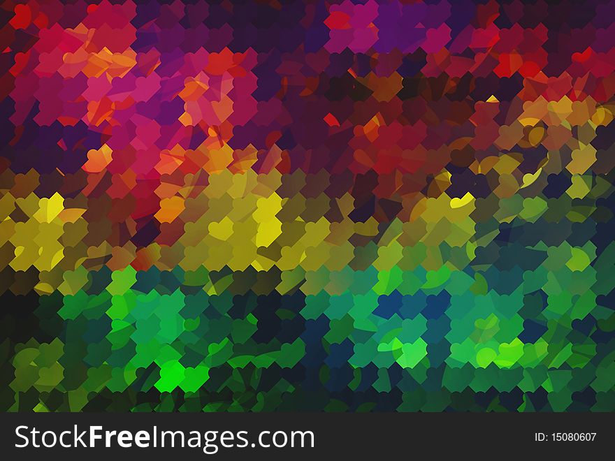 Abstract background from colored shapes