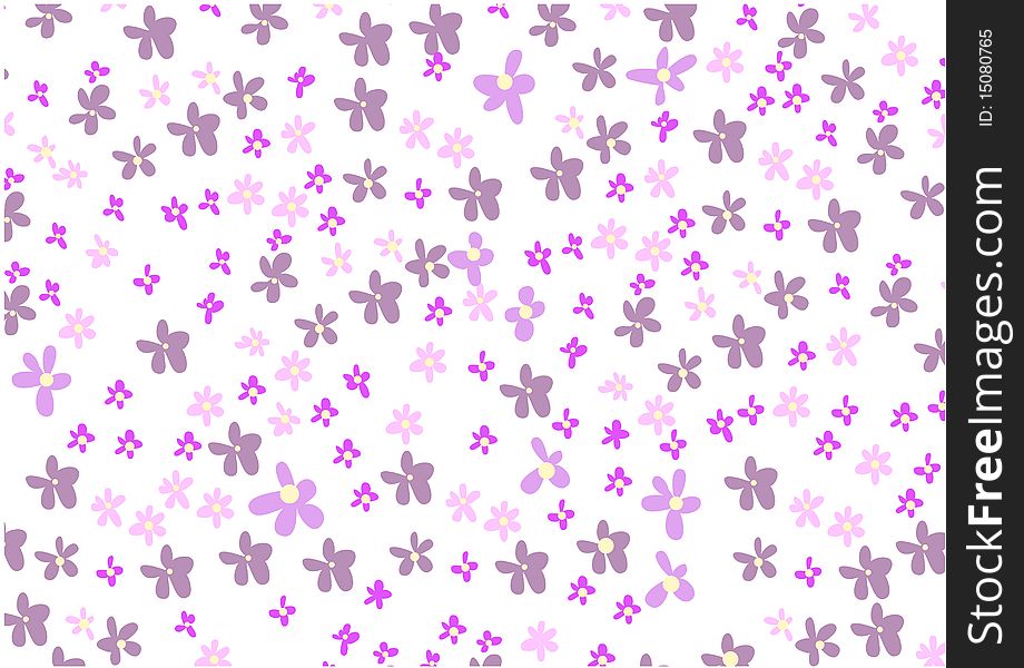 Abstract background of pink and purple flowers. Abstract background of pink and purple flowers