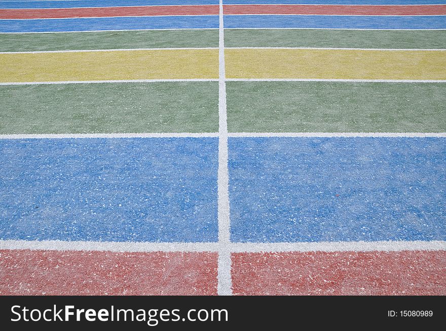 It is a color racing field. It is a color racing field