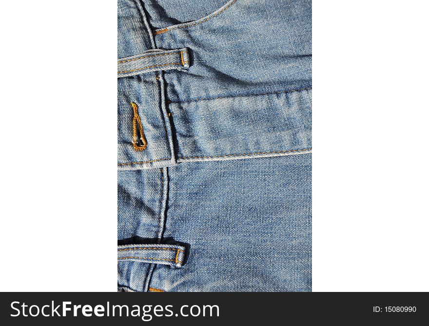 Front of blue jean texture surface