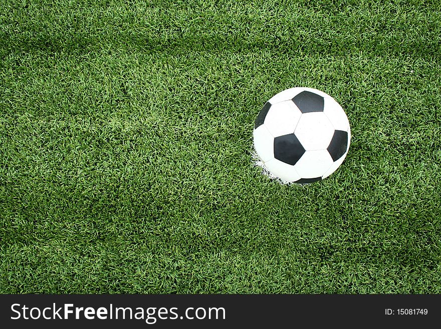 Soccer Ball On Green Grass