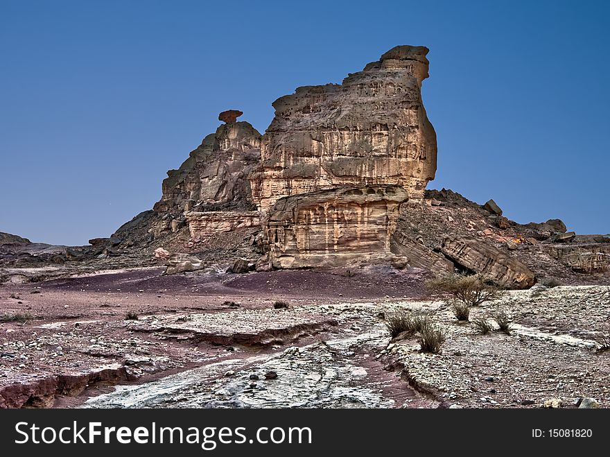 Sphinx rock in Timna park