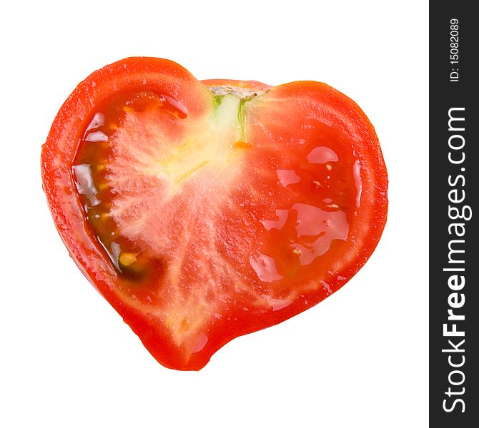 Tomato In The Shape Of A Heart