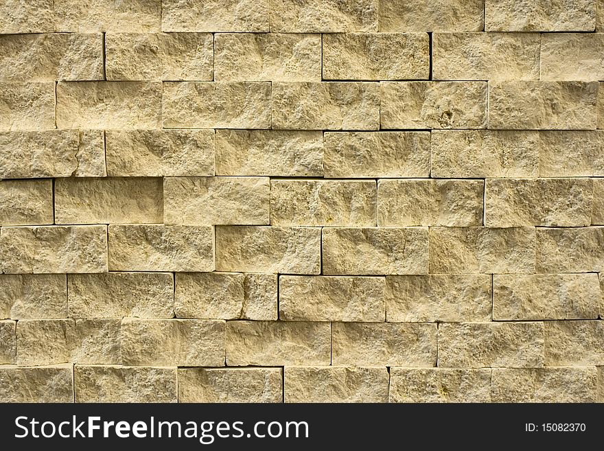Brick wall in brown colour