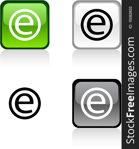 Enternet glossy square vibrant buttons. Enternet glossy square vibrant buttons.