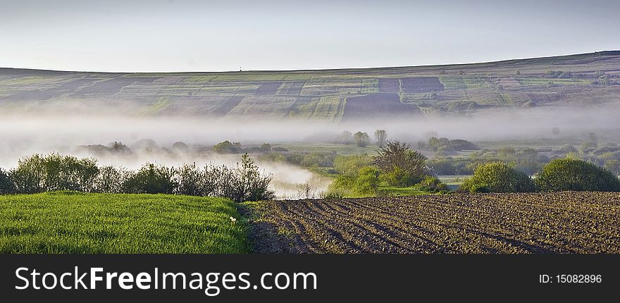 Layers in the morning romania