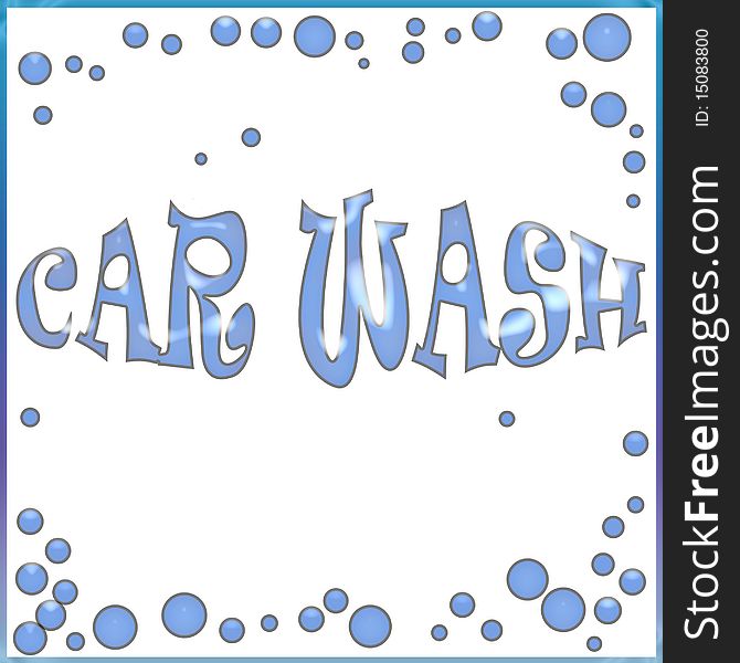 Blue soap bubbles on white background illustration. Blue soap bubbles on white background illustration