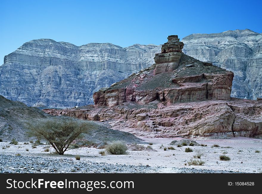 Spiral Rock In Timna Park