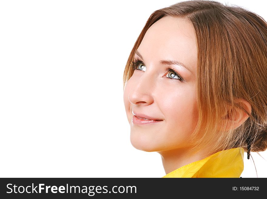 Portrait of a beautiful young woman's face