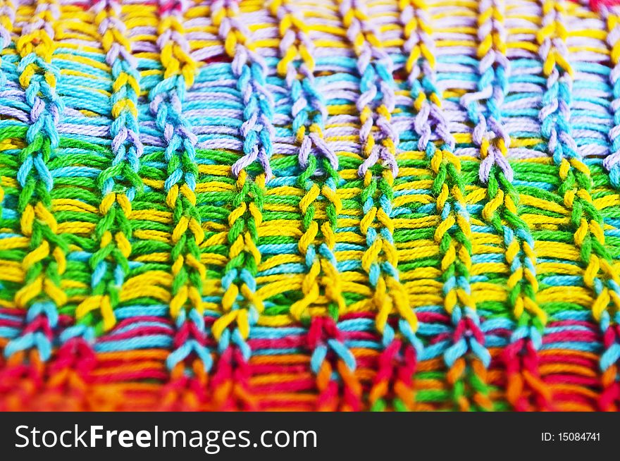 Texture of a colorful wool. Texture of a colorful wool