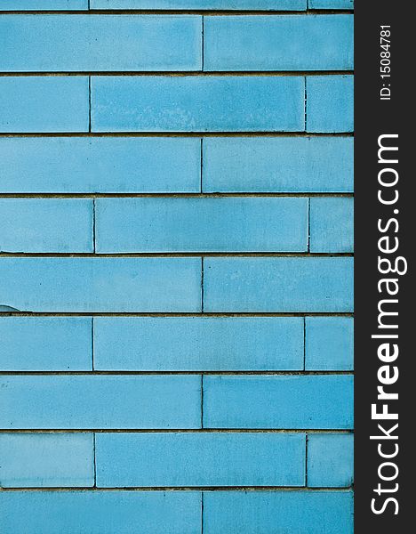 Texture of blue brick wall