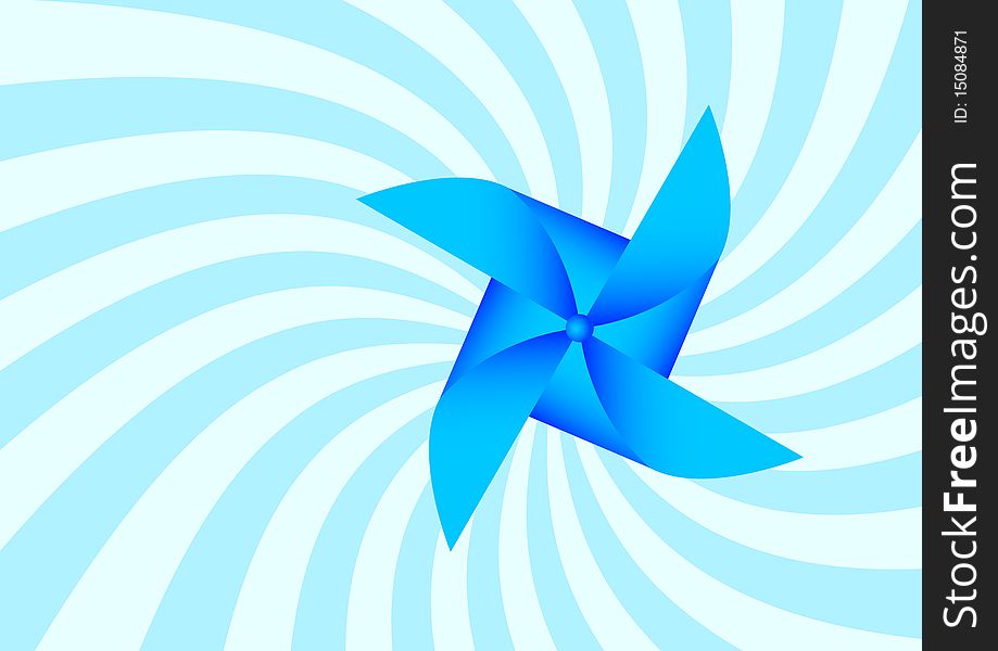 Blue pinwheel