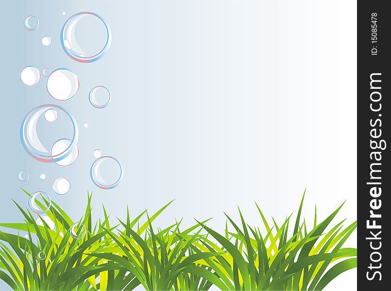 Bubbles and grass