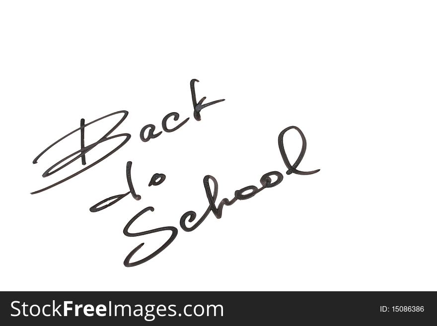 Inscription devoted to new academic year - Back to school.