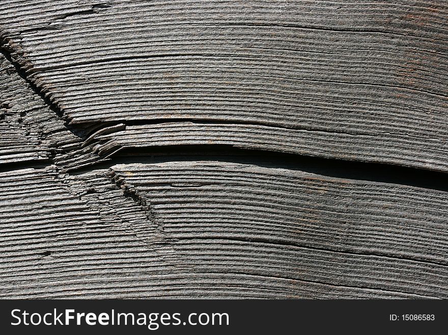 Old wooden, knotty surface as a background.