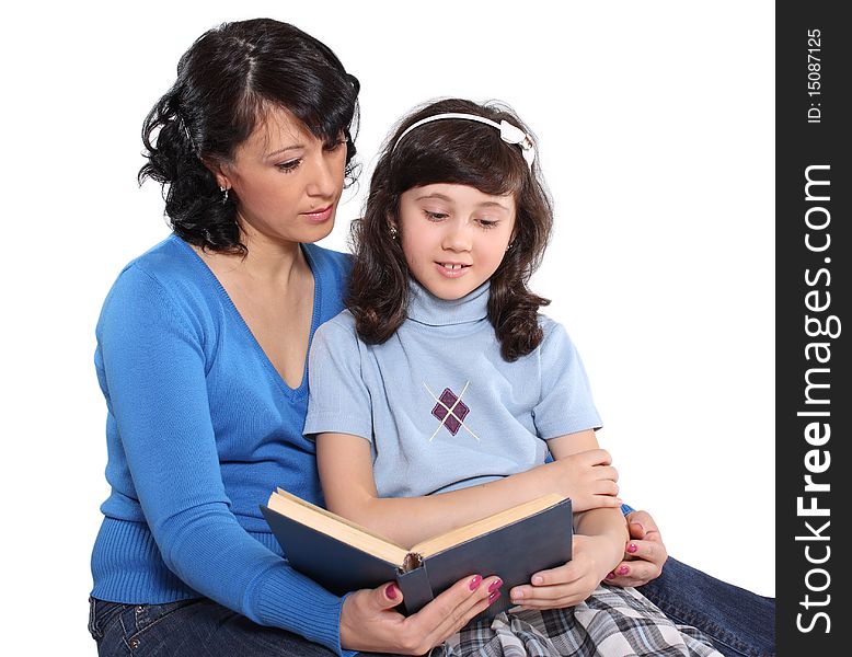 Mum and the daughter spend together a free time. Mum and the daughter spend together a free time