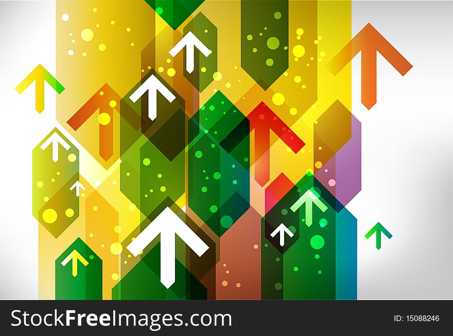 Abstract Vector Background with arrows. Abstract Vector Background with arrows