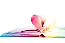 Heart In Book Royalty Free Stock Image Heart In Book Royalty Free Stock Image