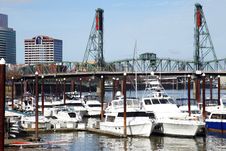 Yachts In A Marina, Portland Oregon. Stock Image Yachts In A Marina, Portland Oregon. Stock Image