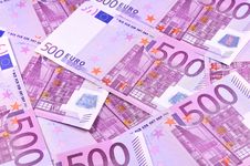 Background Of Euro Banknotes Stock Images