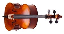 Brown Wooden Cello Royalty Free Stock Photography Brown Wooden Cello Royalty Free Stock Photography