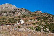 Small Chapel Nearby Stymfalia Stock Photo Small Chapel Nearby Stymfalia Stock Photo