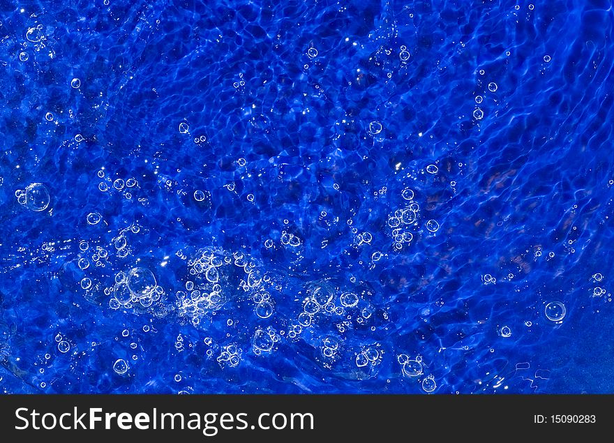 Blue Background with  water splashing. Blue Background with  water splashing