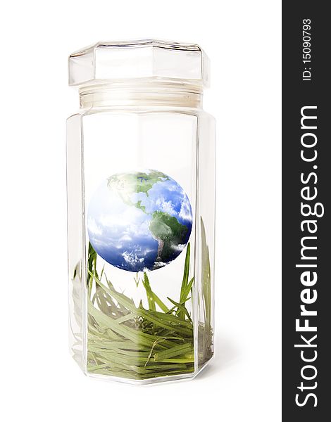 Protecting earth inside a crystal jar
