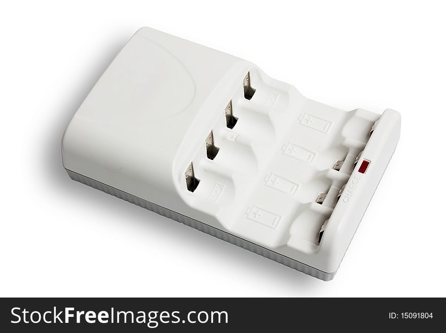Battery Charger on White