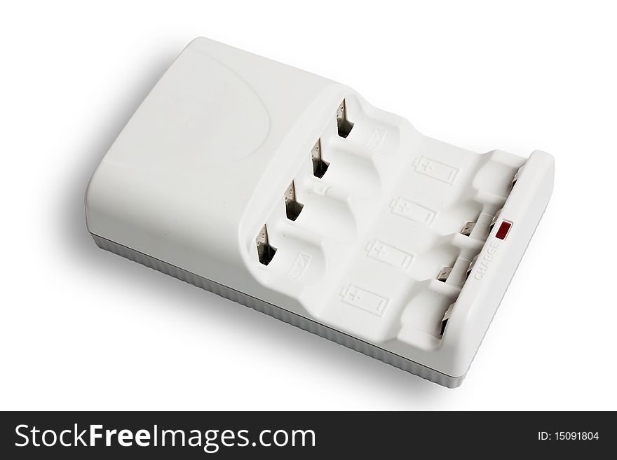 Battery Charger On White