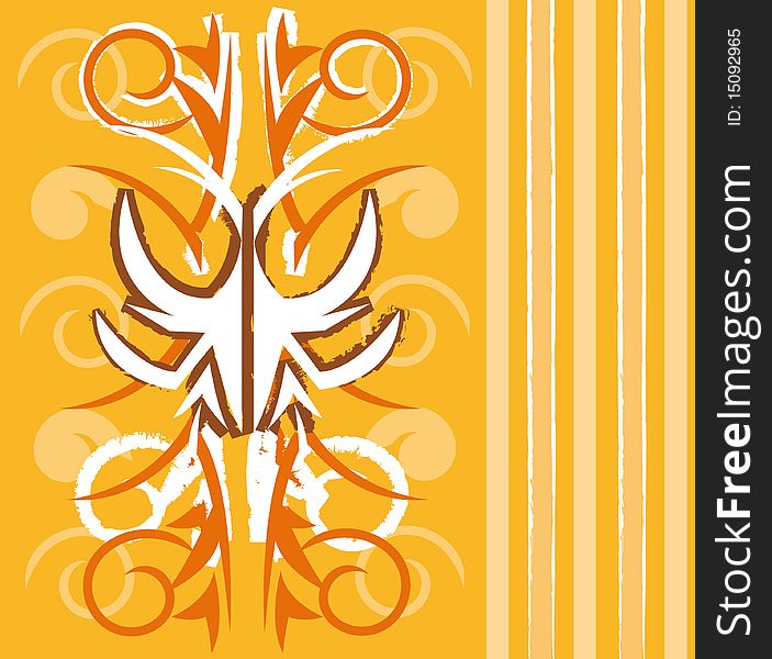 Orange Wallpaper Design