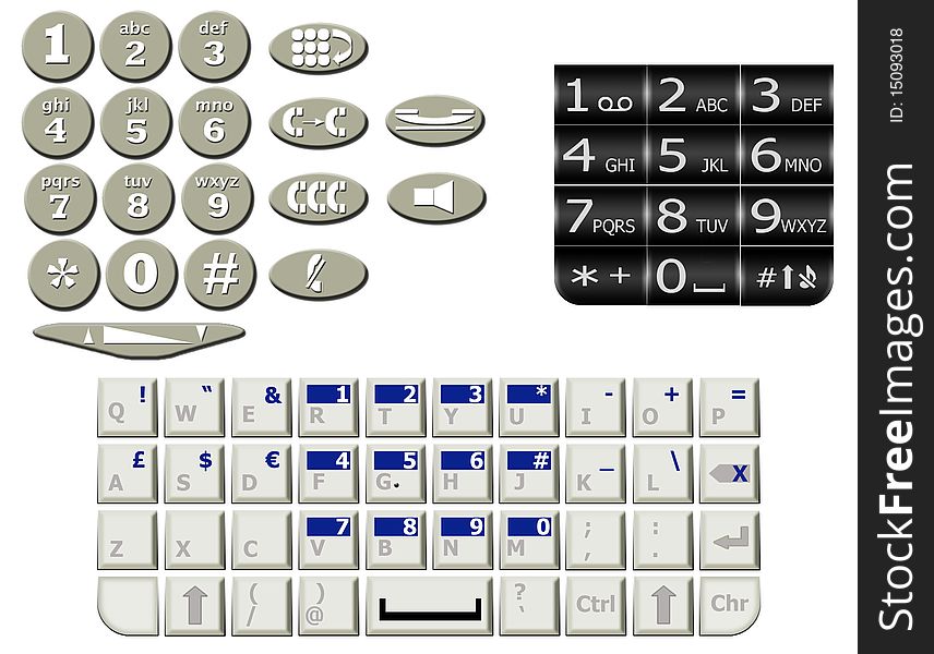 Various Mobile Keypad
