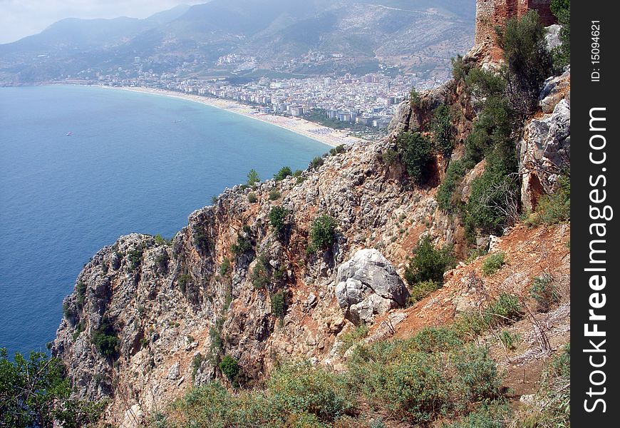 View of Alanya from fortress