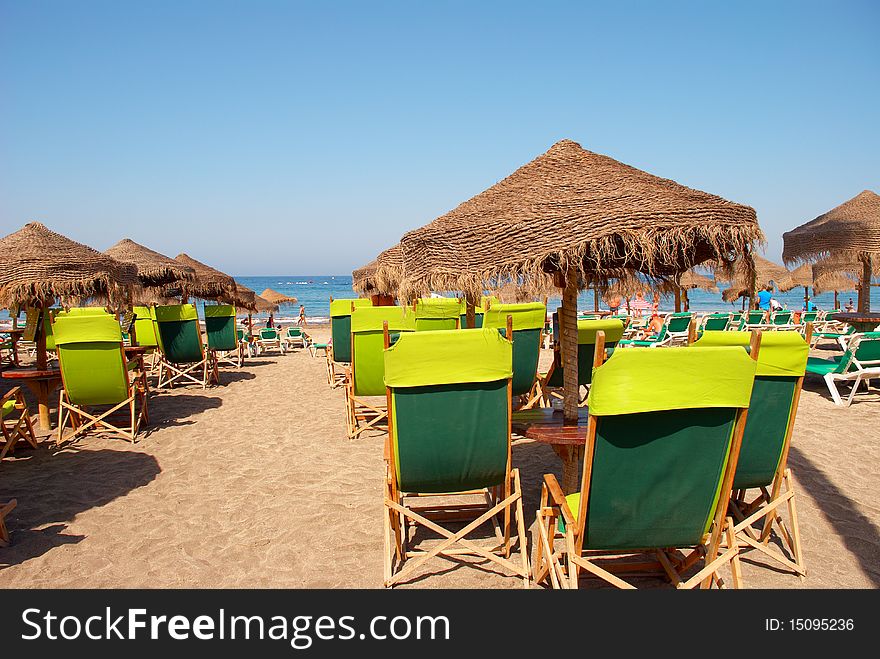 Beach on the shore of Atlantic Ocean. Tenerife, Canaries Islands, Spain.