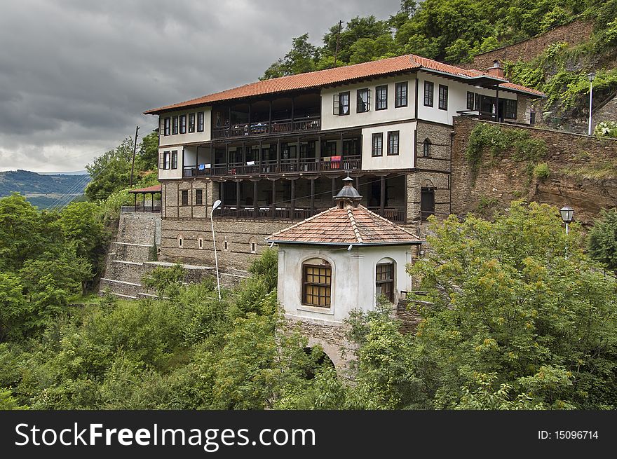 Monastery building in St. Joakim osogovski monastery complex in Macedonia (high dynamic image)