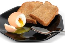 Soft Boiled Egg And Toast Royalty Free Stock Images Soft Boiled Egg And Toast Royalty Free Stock Images