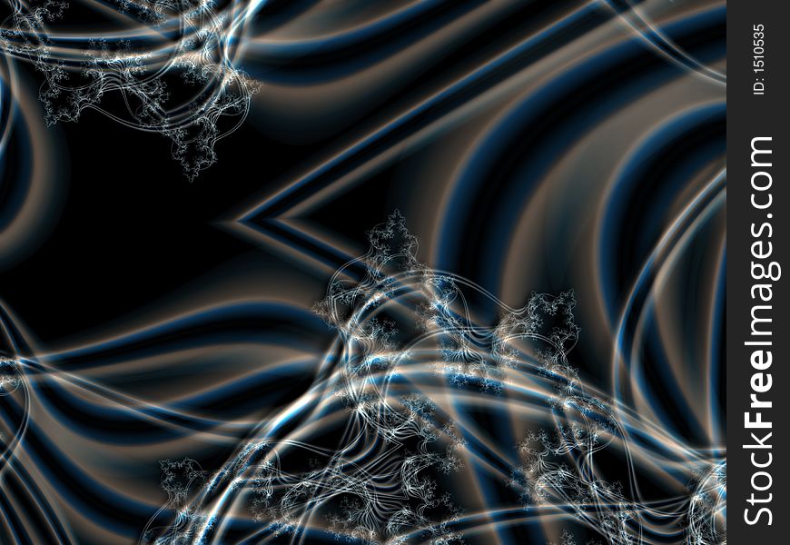 Black and blue lines fractal