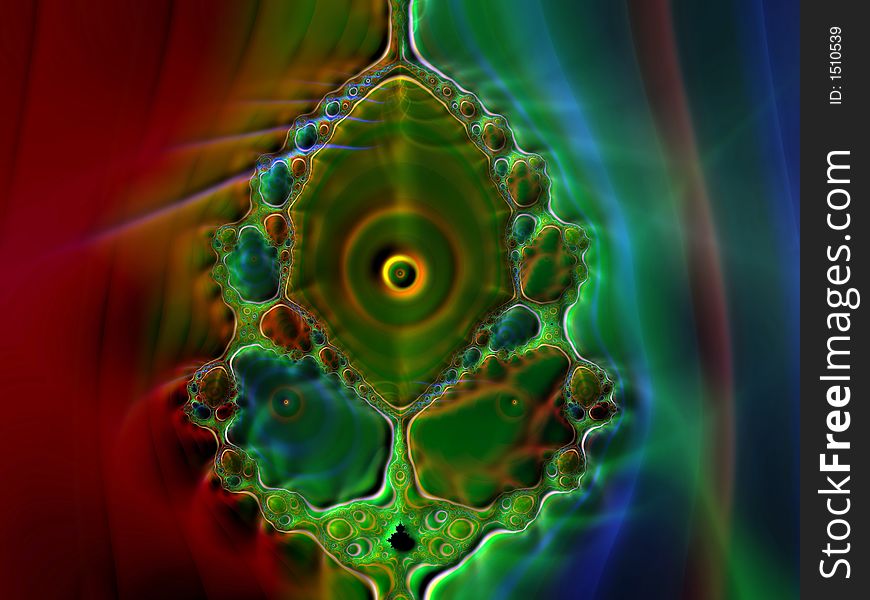 Red and green eggy fractal