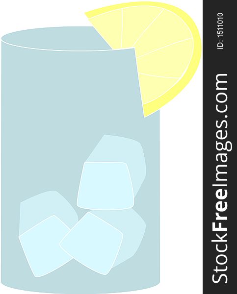 Iced Drink - Fully editable  drawing