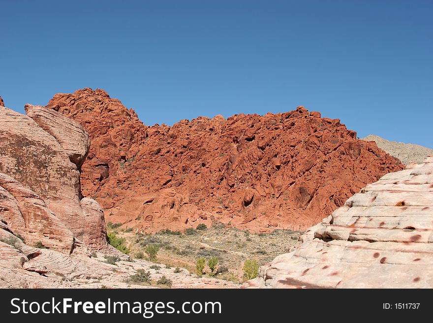 Rock formations in American national park