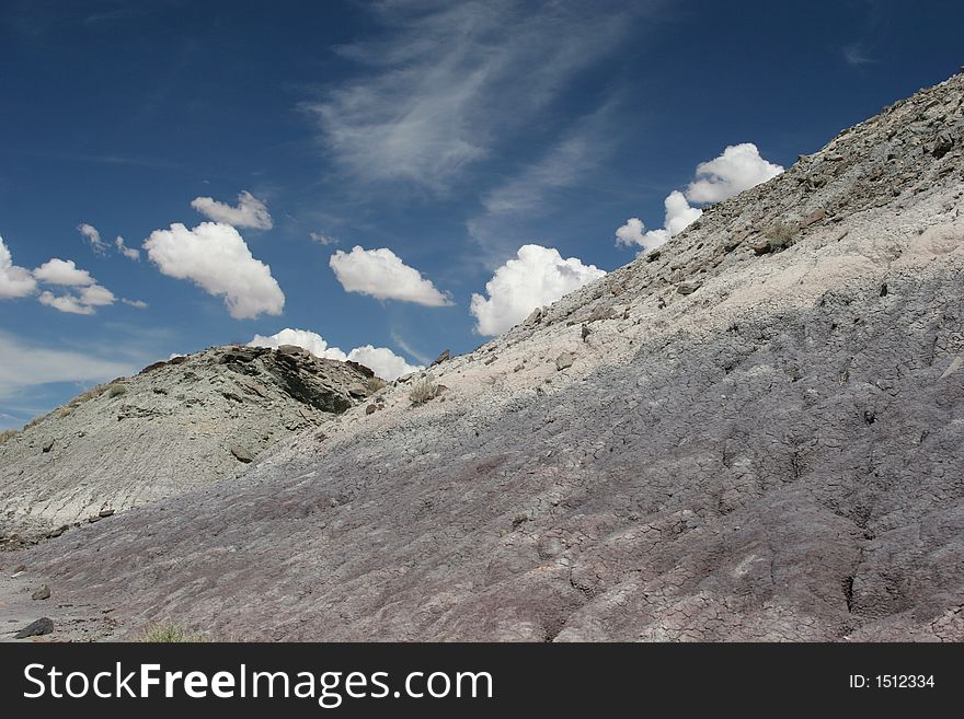 Breathtaking view of painted desert park landscape