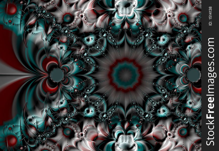 Symmetrical spiral fractal