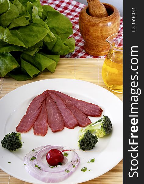 Food arrangement in studio, podgorica. Food arrangement in studio, podgorica