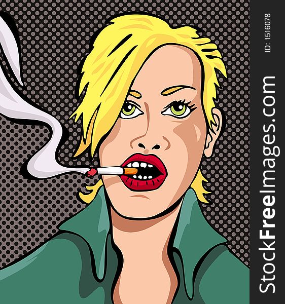 Blond Woman graphic and vector conception. Blond Woman graphic and vector conception