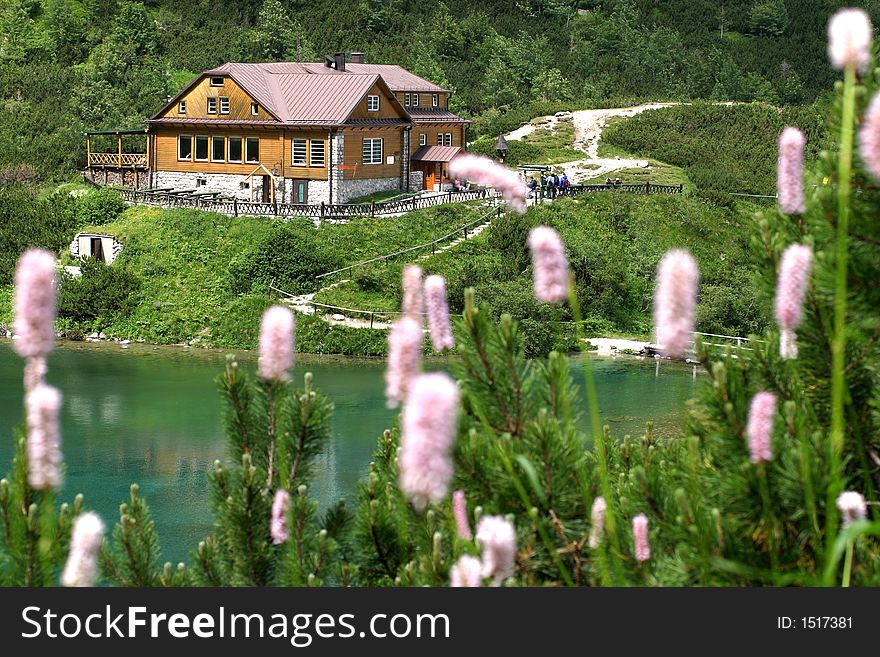 Cottage at the lakeside in Slovakia