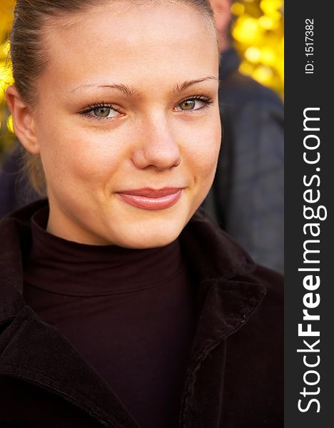 Autumn Portrait Of A Girl