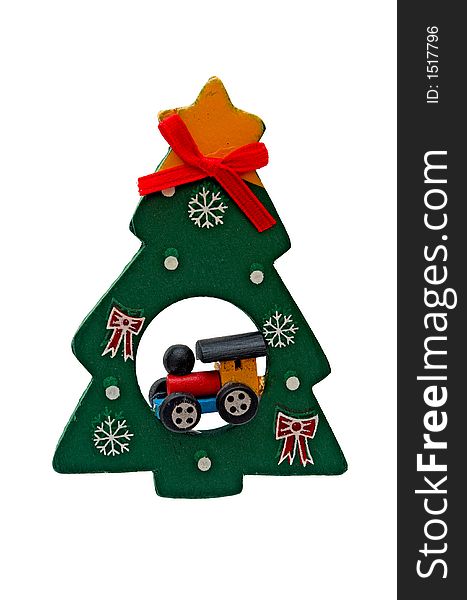 christmas tree with ribbon and car. christmas tree with ribbon and car