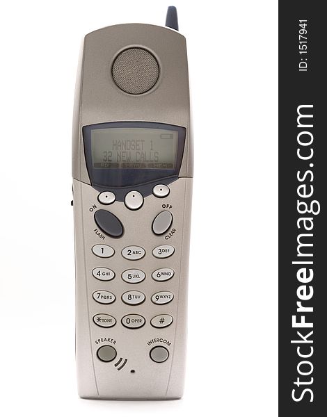 Cordless telephone on white background. Cordless telephone on white background