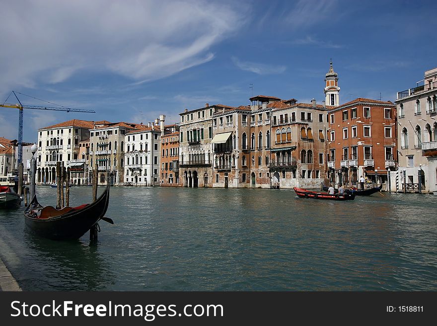 Grand Canal in venice, Italy. Grand Canal in venice, Italy.